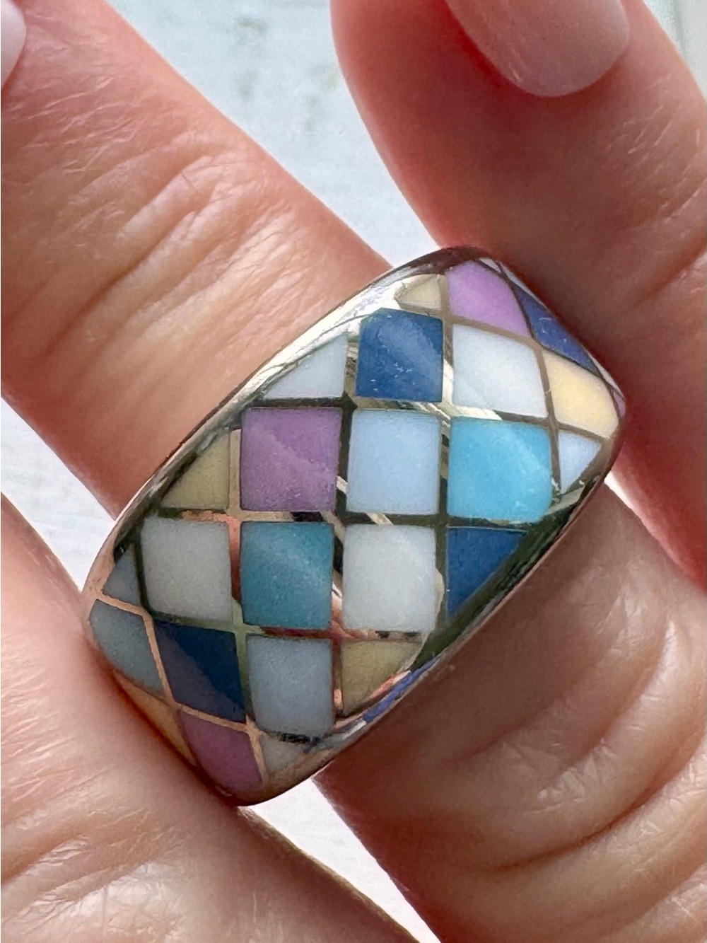 Bernardaud Limoges Porcelain Ring, size 6 - Picture 15 of 15
